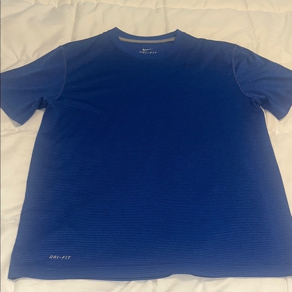 Nike men’s Blue Short Sleeve dri fit Tee size large - Picture 1 of 7